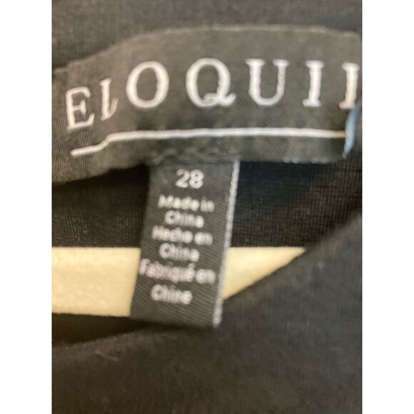 NWT Eloquii Plus Size Black Sheath Dress Gold Buttons Size 28 - Picture 8 of 10